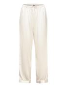 Satin Trousers Pyjamasbukser Hyggebukser White Hunkemöller