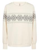 Sc-Banu Tops Sweatshirts & Hoodies Sweatshirts Cream Soyaconcept