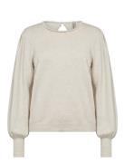 Sc-Dollie Tops Knitwear Jumpers Cream Soyaconcept