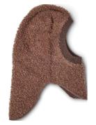 Balaclava Bouclé Merino Wool Accessories Headwear Balaclava Brown Smal...