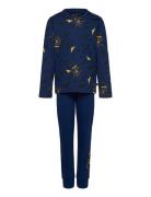 Lwaris 601 - Pyjamas Pyjamassæt Navy LEGO Kidswear