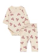 Set Wrap Body Leggings Bow New Sets Sets With Body Beige Lindex