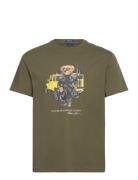 Classic Fit Polo Bear Jersey T-Shirt Tops T-Kortærmet Skjorte Khaki Gr...