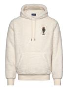 Polo Bear Pile Fleece Hoodie Tops Sweatshirts & Hoodies Hoodies Cream ...