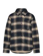 Soft Flannel Svano Shirt Tops Shirts Long-sleeved Shirts Navy Mads Nør...