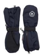 Mittens Long W. Zipper Accessories Gloves & Mittens Gloves Navy Color ...