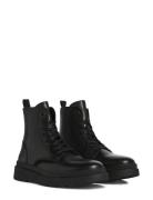 Jfwadam Leather Boot Snørestøvler Black Jack & J S