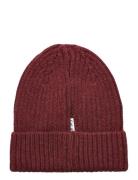 Beanie - Knitted Accessories Headwear Hats Beanie Burgundy CeLaVi