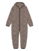 Pram Suit Wool Fleece  Outerwear Fleece Outerwear Fleece Suits Brown H...