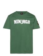 Lwtano 613 - T-Shirt S/S Tops T-Kortærmet Skjorte Green LEGO Kidswear