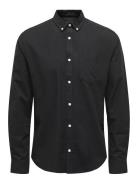 Onsalvaro Slim Ls Oxford Shirt Noos Frml Tops Shirts Casual Black ONLY...