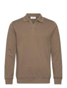 Jersey Split Neck W. Collar L/ Tops Sweatshirts & Hoodies Sweatshirts ...