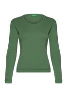 Sweater L/S Tops Knitwear Jumpers Green United Colors Of Benetton