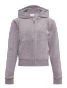 Jc Diamante Zip Thru Hood Tops Sweatshirts & Hoodies Hoodies Purple Ju...