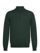 Ebenji Tops Knitwear Half Zip Jumpers Green BOSS