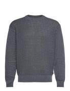 Agolan Tops Knitwear Round Necks Navy BOSS