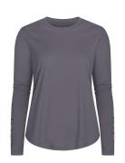 Team Logo Long Sleeve Sport T-shirts & Tops Long-sleeved Grey Röhnisch