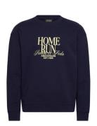 Front Artwork Relaxed Fit Sweatshirt Sweatshirt Trøje Navy Scotch & So...