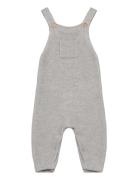 Cotton Knit Dungarees Bottoms Dungarees Grey Mango