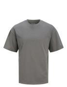 Jjebradley Tee Ss Noos Tops T-Kortærmet Skjorte Grey Jack & J S