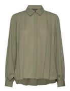 Camillabbviana Shirt Tops Shirts Long-sleeved Khaki Green Bruuns Bazaa...