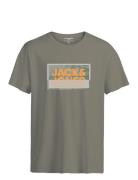 Jcologan Tee Ss Crew Neck Ss24 Jnr Tops T-Kortærmet Skjorte Green Jack...