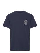 Relaxed Tee Tops T-Kortærmet Skjorte Navy Lee Jeans