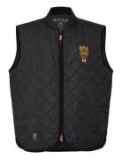 Trenton Quilted Vest Designers Vests Black Morris