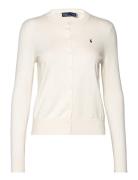 2/50 Pima Cotton-Lsl-Crd Tops Knitwear Cardigans Cream Polo Ralph Laur...