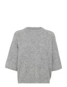 Katella Pullover Tops Knitwear Jumpers Grey Kaffe