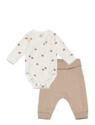 Set 3 Pcs Wrap Body Trousers C Sets Sets With Body Beige Lindex