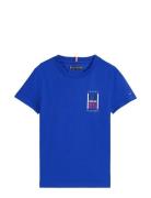 Th Graphic Reg Tee Ss Tops T-Kortærmet Skjorte Navy Tommy Hilfiger