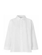 Maisalina Tops Shirts Long-sleeved White Masai