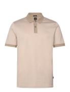 H-Parlay 432 Tops Polos Short-sleeved Cream BOSS