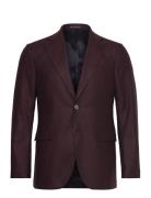 Eliot Jacket Suits & Blazers Blazers Single Breasted Blazers Burgundy ...