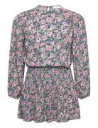 Ruched Detail Flower Dress Dresses & Skirts Dresses Casual Dresses Lon...