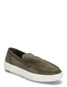 Modern Light Hybrid Suede Loafer Loafers Flade Sko Khaki Green Tommy H...