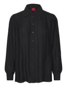 Ebreca Tops Blouses Long-sleeved Black HUGO