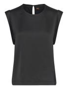 C_Ieaska Tops Blouses Sleeveless Black BOSS