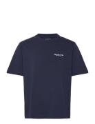 Anf Mens Graphics Tops T-Kortærmet Skjorte Navy Abercrombie & Fitch