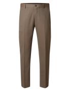 Slhslim-Neil Trs B Noos Bottoms Trousers Formal Brown Selected Homme