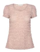242 Emile Top Designers Blouses Short-sleeved Pink Ida Sjöstedt
