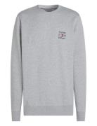 Hilfiger Stack Sweatshirt Tops Sweatshirts & Hoodies Sweatshirts Grey ...