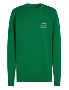 Hilfiger Stack Sweatshirt Tops Sweatshirts & Hoodies Sweatshirts Green...