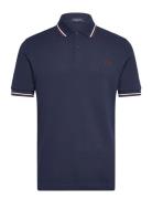 Twin Tipped Fp Shirt Tops Polos Short-sleeved Navy Fred Perry