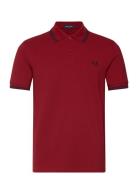 Twin Tipped Fp Shirt Tops Polos Short-sleeved Burgundy Fred Perry