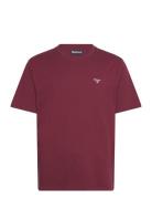 Barbour Sports Tee Designers T-Kortærmet Skjorte Burgundy Barbour