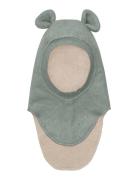 Balaclava Cotton Fleece W. Lin Accessories Headwear Balaclava Green Hu...