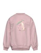 Sweatshirt Ls Tops Sweatshirts & Hoodies Sweatshirts Pink Minymo