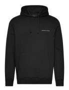 Loopback Embroidered Hoodie Tops Sweatshirts & Hoodies Hoodies Black L...